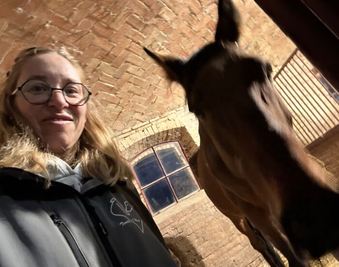 Michela felice con cavallo